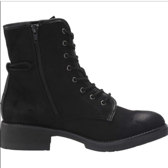 Rock & Candy by Zigi Hurley Faux Suede Ankle Lace-up Boots Black 7 - Picture 4 of 9